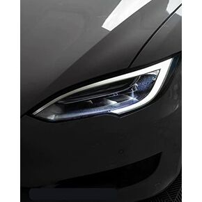 KKTR-CAR Front Headlights Clear Protection Film (PPF) Compatible with Tesla,8 Mil Thick Headlamp Overlays Protective Film Model 3/y Headlight Protective Film (Model S Clear Film)
