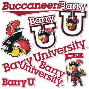 Desert Cactus Barry University Stickers Buccaneers Vinyl Decals Laptop Water Bottle Car Scrapbook13.43x10.94 T2 (Type 2)
