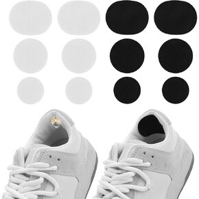 Shoe Heel Repair Inserts, 6 Pairs Self-Adhesive Shoe Patches Kit Circle Shape Sneaker Hole Prevention Patch for Repair Holes Large and Small Size