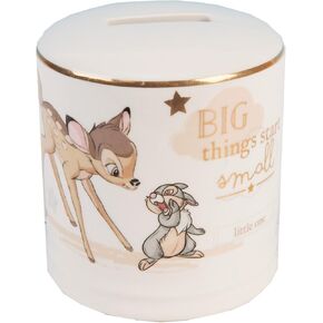 Widdop & Co. Money Box, Ceramic, Gold, 8 x 8 x 8centimeters