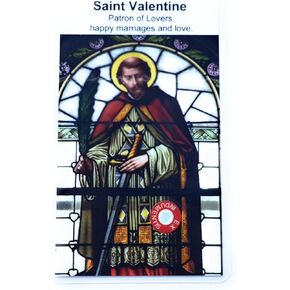 SANCTUM VERITAS بطاقة بقايا من الدرجة الثالثة شفيع القديس فالنتين زواج سعيد حب 14 فبراير عمر عيد الحب San Valentín símbolo de Amor y amistad Día de San Valentín 14 DE febrero