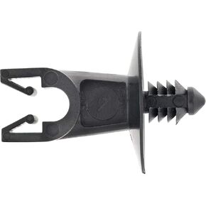 4LIFETIMELINES Black Nylon 3/16 Brake Line Mounting Clip, Single Slot - Bag of 10
