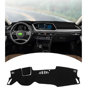 FIILINES Dash Cover Fit for Hyundai Sonata 2011 2012 2013 2014 Dashboard Cover Sonata Accessories Suede Dash Cover Mat Sunshade Anti-Slip Pad Carpet Protector