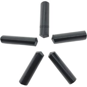 GEMSCITE 5 Pieces Selenite Pencils Points Crystal Healing for Jewelry Making Necklace Wire Wrapping Pendant Crystal Grids