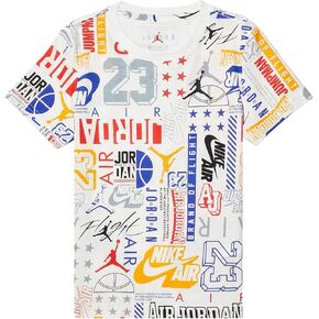 Jordan Boy's Wall of Flight Tee (Big Kids) Sail LG (14-16 Big Kid)