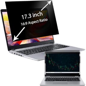 MUBUY-GOL 11.6 Inch Laptop Privacy Screen Filter Compatible with for 16:9 Aspect Widescreen Computer, 11.6 Inch Eye Protection Privacy Laptop Screen Filter Anti-Glare Anti-Blue Light