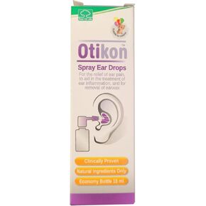 OTIKON Ear Drops Natural Ear Spray for Relief of Pain and Infection 15ml