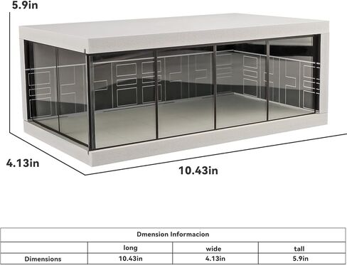 Display Case for Hot Wheels & Matchbox Cars with USB Lights,1/64 Scale Diecast Model Car Storage Car Showroom Scene Diorama Parking Garage (Black) in Kuwait