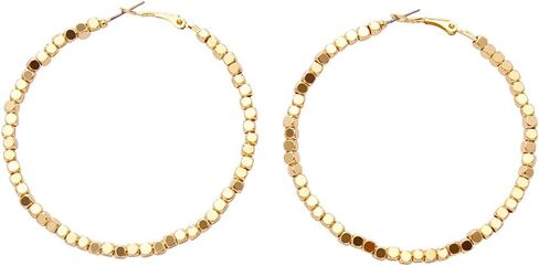 BERYOHZ Gold Hoop Dangle Earrings for Women Teen Girls, Dainty Circle Seed Beads Earrings for Women Jewelry Gifts in Kuwait