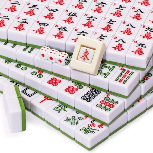 Yellow Mountain Imports Mini American Mahjong Travel Game Set with Nylon Case, Racks, Wind Indicator and Dice in Saudi Arabia