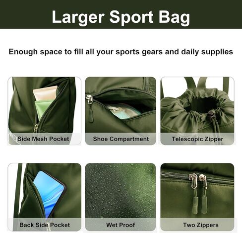 Sports Drawstring Backpack with Shoe Compartment Swimming Backpack Lightweight String Backpack for Beach in Saudi Arabia