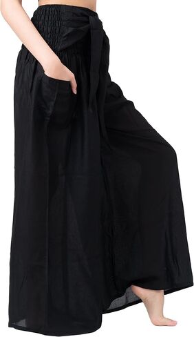 بنطال B BANGKOK PANTS للسيدات بنطال بوهو بالازو لليوجا واسع الساق in Kuwait