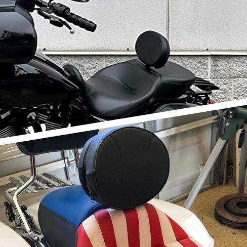 طقم مسند ظهر للسائق قابل للتعديل من AUFER مصنوع حسب الطلب متوافق مع 1997-2023 Touring Road King Street Glide Road Glide Electra Glide، أسود in Saudi Arabia
