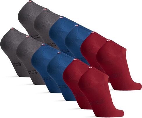 DANISH ENDURANCE 6-Pack Low-Cut Bamboo Viscose Ankle Socks for Men & Women in Kuwait