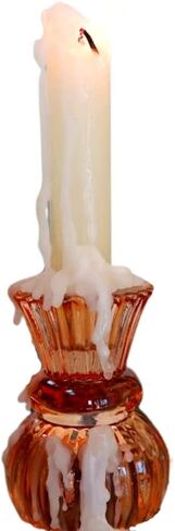Candlestock Hippie Drippy Drip Candles - Pack of 6 Dripping Taper Candles - Wine Bottle Melting Candles (Ivory) in Saudi Arabia