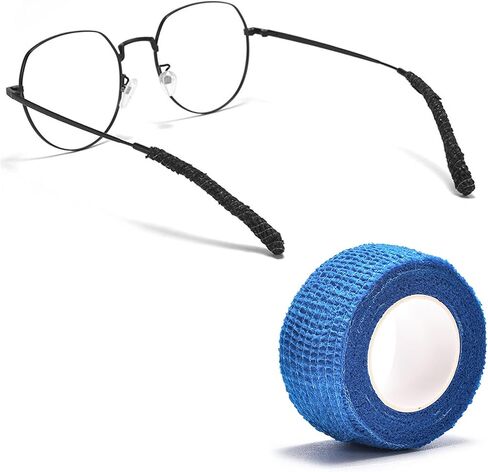Glasses Ear Cushion Bandage, Eye Glasses Ear Grippers Anti Slip, Glasses Temple Tips, Glasses Arm Cushion, Eyeglass Ear Cushions for Pain, Temple Sleeves Tips Ear Pads for Glasses,Black in Saudi Arabia