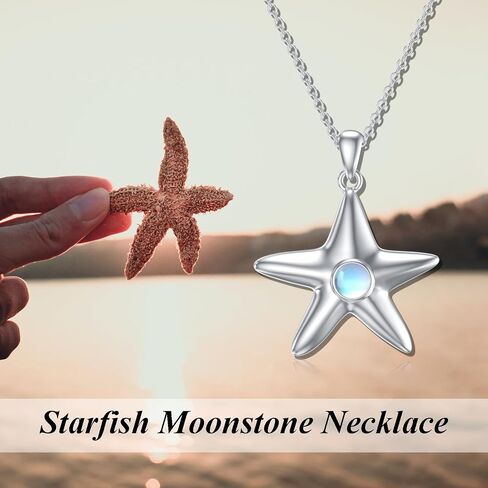 Mermaid Necklace for Women 925 Sterling Silver Mermaid Pendant Necklace with Moonstone Mermaid Jewelry Gift for Women Girls in Saudi Arabia