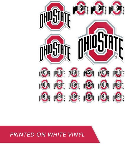 ملصقات صبار الصحراء جامعة ولاية أوهايو OSU Buckeyes ملصقات الفينيل شارات الفينيل زجاجة مياه الكمبيوتر المحمول سيارة القصاصات 11.39x8.98 T3 (النوع 3 C) in Saudi Arabia