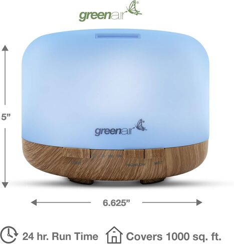 Greenair Greenair Carbreeze Black W/grey Essential Oil Diffuser for Aromatherapy in Saudi Arabia