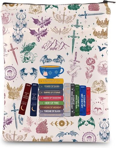 KEYCHIN ACOTAR رواية مستوحاة من غلاف الكتاب Booktok Bookbestie هدية ACOTAR Novel Series غلاف الكتاب حامي لمدمني الكتب (مملكة BS) in Kuwait