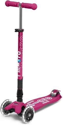 Micro Kickboard - Maxi Deluxe Foldable LED - Three Wheeled, Lean-to-Steer, Fold-to-Carry Swiss-Designed Micro Scooter for Kids with Motion-Activated Light-Up Wheels for Ages 5-12 in Kuwait