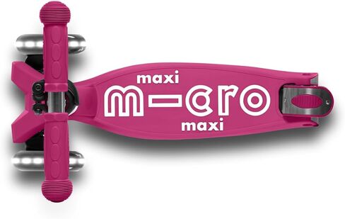 Micro Kickboard - Maxi Deluxe Foldable LED - Three Wheeled, Lean-to-Steer, Fold-to-Carry Swiss-Designed Micro Scooter for Kids with Motion-Activated Light-Up Wheels for Ages 5-12 in Kuwait