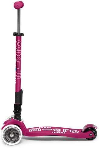 Micro Kickboard - Maxi Deluxe Foldable LED - Three Wheeled, Lean-to-Steer, Fold-to-Carry Swiss-Designed Micro Scooter for Kids with Motion-Activated Light-Up Wheels for Ages 5-12 in Kuwait