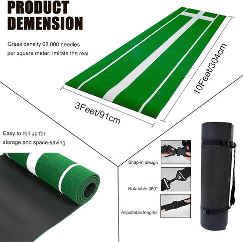 حصيرة رمي الكرة اللينة من Vaolvpant مقاس 10'x3' المحمولة لرمي الكرة اللينة لممارسة التمارين في الهواء الطلق in Kuwait
