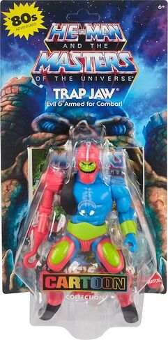 Mattel Masters of the Universe Origins Cartoon Collection Action Figure & Accessories Set, Trap Jaw 5.5-inch Collectible Toy with Mini-Comic in Saudi Arabia