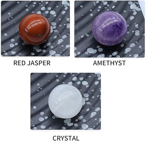 بلورات الشفاء من أحجار الشاكرا - أحجار الريكي العلاجية لموازنة الشاكرات، العلاج الكريستالي، التأمل، الريكي، أو كأحجار الإبهام، أحجار النخيل، أحجار القلق، مجموعة من 7 (شكل دائري) in Kuwait