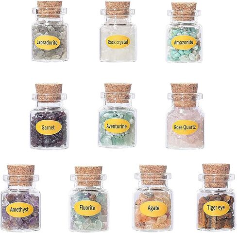 Chakra Stones Healing Crystals - Reiki Healing Stones for Chakras Balancing, Crystal Therapy, Meditation, Reiki, or as Thumb Stones, Palm Stones, Worry Stones, Set of 7 (Round Shape) in Kuwait