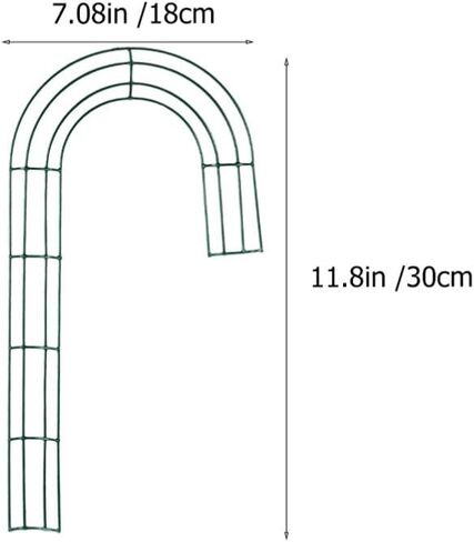 Milisten 4Pcs Christmas Cane Wreath Frame, Iron Wire Wreath Frame for Christmas, New Year Valentines Party Decoration in Saudi Arabia