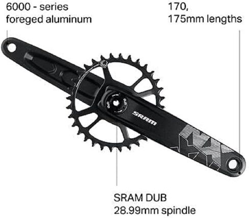 SRAM Crank Nx Eagle Dub 12S W Direct Mount 32T X-Sync 2 Steel Chainring in Saudi Arabia