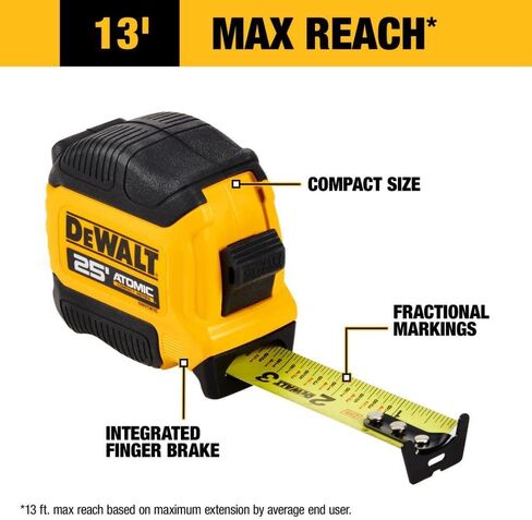 Dewalt Atomic Compact Series 25' Tape Measure in Saudi Arabia