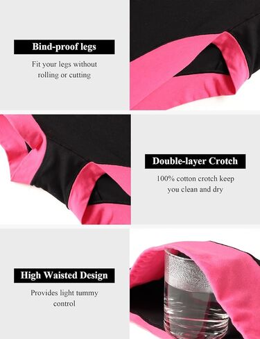 MEIYATING Boy Shorts Underwear for Women High Waisted Cotton Panties Stretch Briefs 4 Pack… in Kuwait
