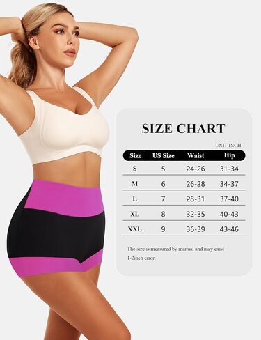 MEIYATING Boy Shorts Underwear for Women High Waisted Cotton Panties Stretch Briefs 4 Pack… in Kuwait