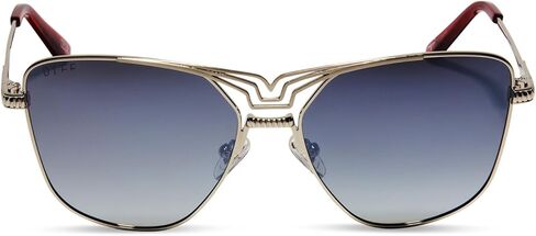 DIFF | Marvel Avengers Black Panther Cat Eye Style Sunglasses for Women Polarized UV400 Protection, Black + Grey, Black + Grey, Medium in Saudi Arabia