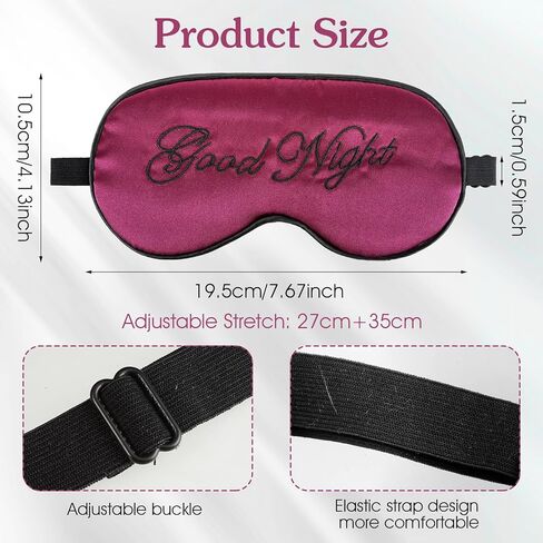 4 Pcs Funny Sleep Eye Mask Soft Silk Blindfold Eye Sleeping Mask with Adjustable Strap Blackout Side Sleeper Eye Covers Travel Eye Mask Sleeping Night for Women Men Nap Meditation in Saudi Arabia