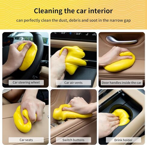 جل تنظيف الغبار، جل تنظيف السيارة، منظف لوحة المفاتيح، معجون تنظيف للسيارة الداخلية، منظف الوحل، جل تنظيف الغبار، معجون السيارة لتنظيف جل السيارة، منظف جيلي السيارة، أزرق 8.8 أونصة in Kuwait