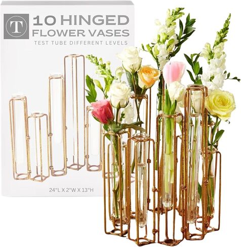 Two's Company Set of 10 Hinged Flower Vases in Saudi Arabia
