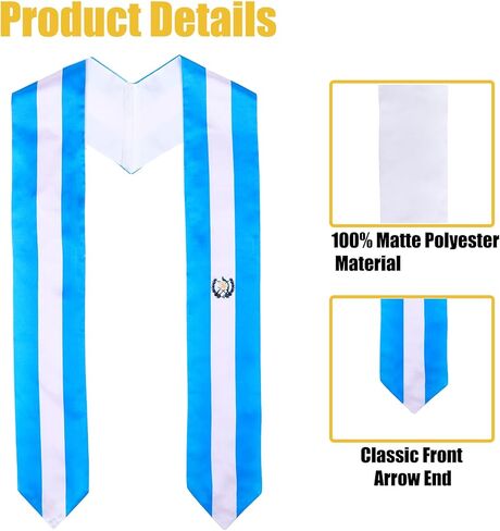 سرق علم غواتيمالا ووشاح التخرج للطلاب الغواتيماليين الدوليين in Kuwait