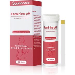 Vaginal Health 100 Strips pH Test - Monitor Vaginal Intimate Health-Accurate Intimate pH Balance Monitoring at Home