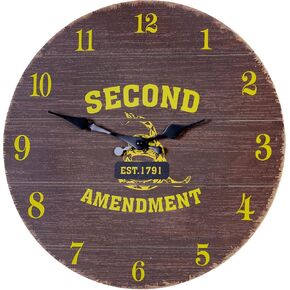 Pine Ridge Bear in Stream Clock - Rustic Wall Decor Clock, for Bedroom, Kitchen, Office Or Living Room