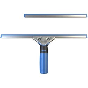 Professional Squeegee - Premium Quality Silicone Rubber Blades with Ergonomic Handle for Streak-Free Cleaning - Perfect for Windows, Shower Doors, and Railings