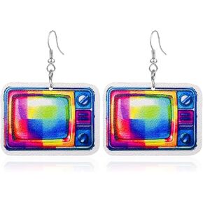 CWVHQ 3 Pairs Gamer Earring Statement Unique TV Dangle Earrings Game Lover Jewelry Gift for Her Game for Women Girls