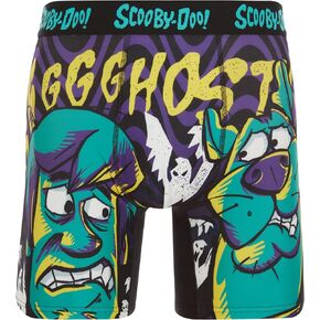 COCO BRANDS Scooby-Doo Men's Boxer Briefs - No Fly, Anti-Chafing Stitching, Comfort Shaped/Cotton Lined Crotch