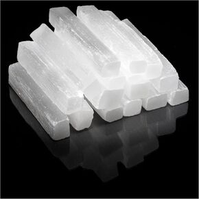 Premium Selenite Crystal Sticks and Wands 3-4" Long Selenite Crystals Bulk Great for Healing, Reiki, Meditation, Wicca, Protection, Positive Energy, Abundance, Altar Supplies, Decoration or Gift (10)