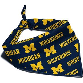 Michigan Wolverines Officially Licensed Bandana for Dogs & Cats (Large)