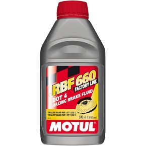 Motul RBF 660 Factory Line Dot-4 سائل فرامل السباق الاصطناعي بنسبة 100% 500 مل (101667)