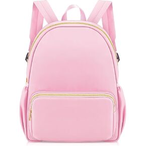 Cunno Nylon Backpack for School Preppy Bookbags Bulk Girls Boys School Bags Toddler Backpack Waterproof Travel Bag (Purple,1 Piece)